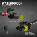 Universal 9' 14 Gauge Fog Lights Wiring Harness Kit w/ 1 Connector, Fuse, On/Off Switch, & Relay