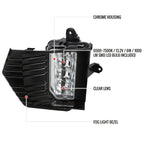 2021-2023 GMC Yukon/Yukon XL LED Fog Lights Kit (Chrome Housing/Clear Lens)