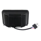 Universal 4"x6" 15-LED Sealed Beam Headlights w/ H4 Plug (Black Aluminum Housing/PMMA Lens)
