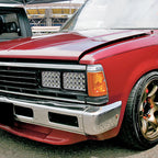 Universal 4"x6" 15-LED Sealed Beam Headlights w/ H4 Plug (Black Aluminum Housing/PMMA Lens)