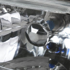 Universal 7"x6" H4 Crystal Headlights (Chrome Housing/Glass Lens)