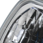 Universal 7"x6" H4 Crystal Headlights (Chrome Housing/Glass Lens)