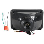 Universal 7"x6" H4 Crystal Headlights (Chrome Housing/Glass Lens)