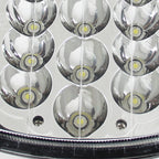 Universal 7"x6" 15-LED Sealed Beam Headlights w/ H4 Plug (Black Aluminum Housing/PMMA Lens)