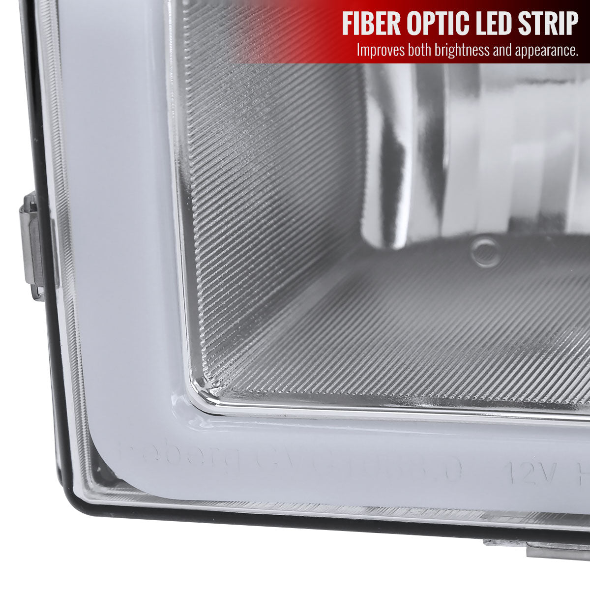 1988-1998 Chevrolet C/K C10/Tahoe/Suburban/Silverado GMC Sierra/Yukon/Suburban LED Bar Crystal Headlights (Chrome Housing/Clear Lens)