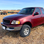 1997-2004 Ford F-150/Expedition Factory Style Crystal Headlights (Chrome Housing/Clear Lens)