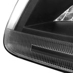 1997-2004 Ford F-150/Expedition Factory Style Crystal Headlights (Matte Black Housing/Clear Lens)