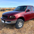 1997-2004 Ford F-150/Expedition Factory Style Crystal Headlights (Matte Black Housing/Clear Lens)