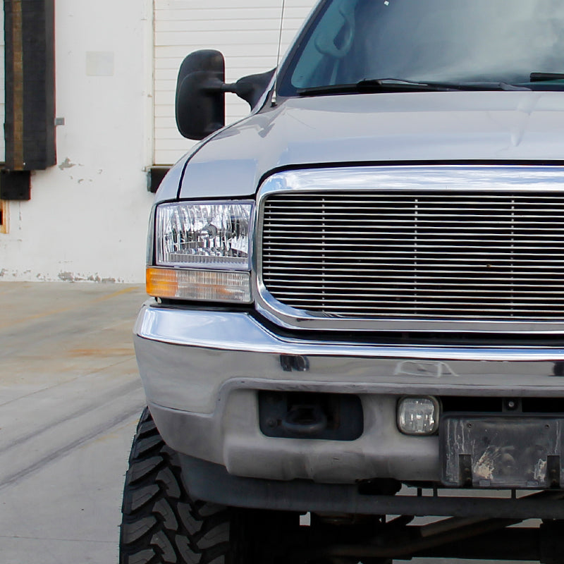 1999-2004 Ford F-250/F-350/F-450/F-550/Excursion Factory style Headlights (Chrome Housing/Clear Lens)