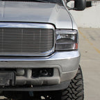 1999-2004 Ford F-250/F-350/F-450/F-550/Excursion Factory style Headlights (Matte Black Housing/Clear Lens)