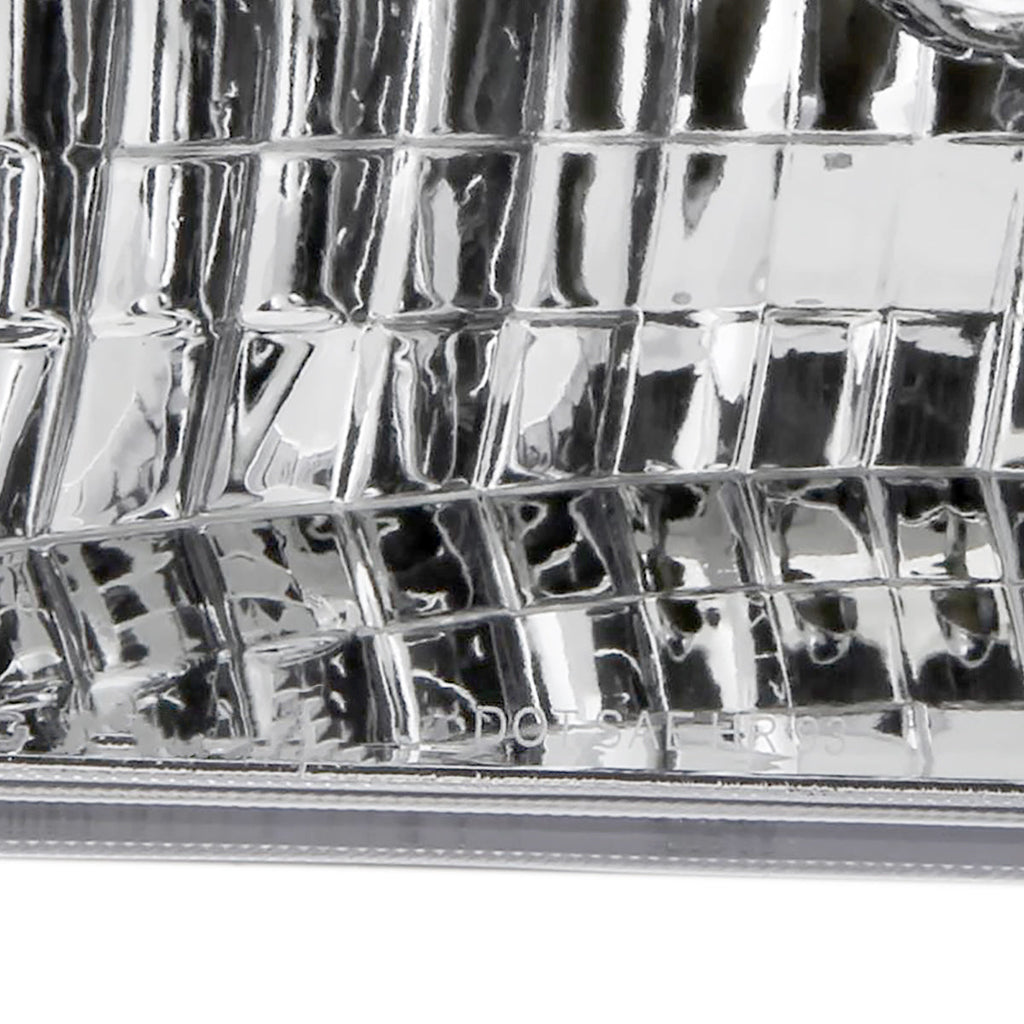 1993-1998 Jeep Grand Cherokee Factory Style Headlights (Chrome Housing/Clear Lens)