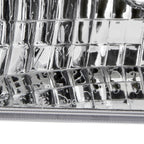 1993-1998 Jeep Grand Cherokee Factory Style Headlights (Chrome Housing/Clear Lens)