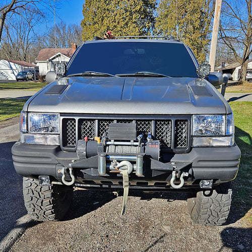 1993-1998 Jeep Grand Cherokee Factory Style Headlights (Chrome Housing/Clear Lens)