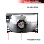 1993-1998 Jeep Grand Cherokee Factory Style Headlights (Matte Black Housing/Clear Lens)