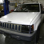1993-1998 Jeep Grand Cherokee Factory Style Headlights (Chrome Housing/Smoked Lens)
