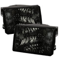 1993-1998 Jeep Grand Cherokee Factory Style Headlights (Chrome Housing/Smoked Lens)