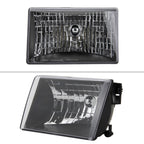 1993-1998 Jeep Grand Cherokee Factory Style Headlights (Matte Black Housing/Clear Lens)