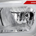 2019-2023 Ford Ranger XL XLT Factory Style Replacement Headlights with LED Bar Turn Signal (Chrome Housing / Clear Lens)