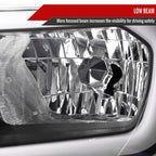 2019-2023 Ford Ranger XL XLT Factory Style Replacement Headlights with LED Bar Turn Signal (Matte Black Housing/Clear Lens)