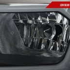 2019-2023 Ford Ranger XL XLT Factory Style Replacement Headlights with LED Bar Turn Signal (Glossy Black Housing / Smoked Lens)