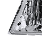 1998-2000 Ford Ranger Factory Style Crystal Headlights (Chrome Housing/Clear Lens)