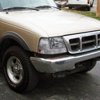 1998-2000 Ford Ranger Factory Style Crystal Headlights (Chrome Housing/Clear Lens)