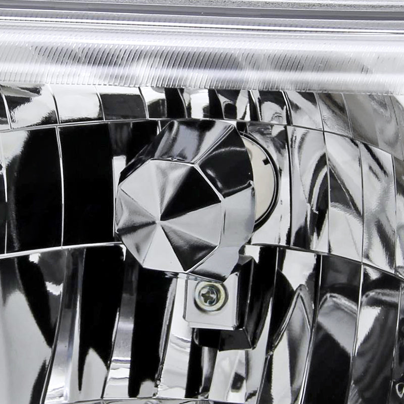 1998-2000 Ford Ranger Factory Style Headlights (Chrome Housing/Clear Lens)