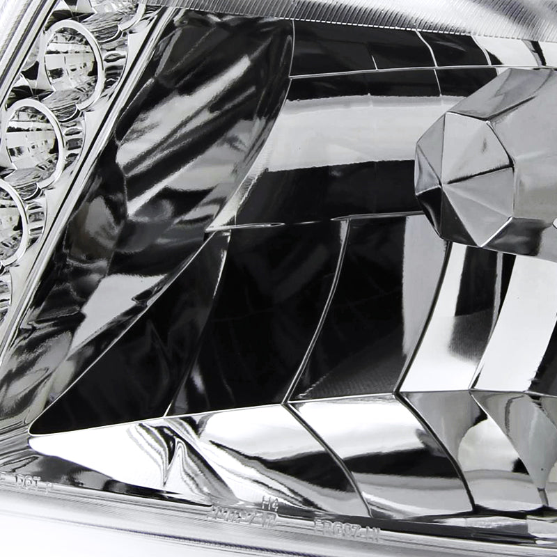 1998-2000 Ford Ranger Factory Style Headlights (Chrome Housing/Clear Lens)