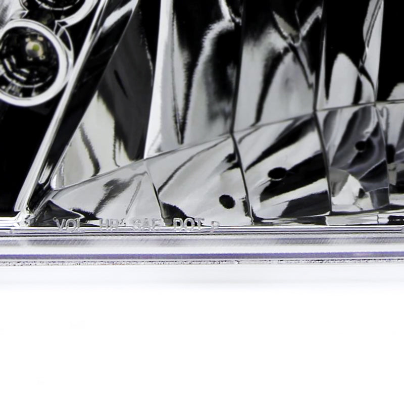 1998-2000 Ford Ranger Factory Style Headlights (Chrome Housing/Clear Lens)