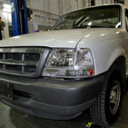1998-2000 Ford Ranger Factory Style Headlights (Chrome Housing/Clear Lens)