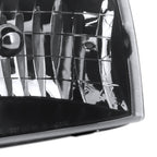 1998-2000 Ford Ranger Factory Style Crystal Headlights (Matte Black Housing/Clear Lens)