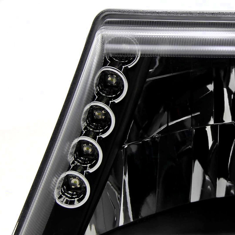 1998-2000 Ford Ranger Factory Style Headlights (Matte Black Housing/Clear Lens)
