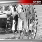 1998-2004 Chevrolet S10/Blazer Factory Style Headlights (Chrome Housing/Clear Lens)