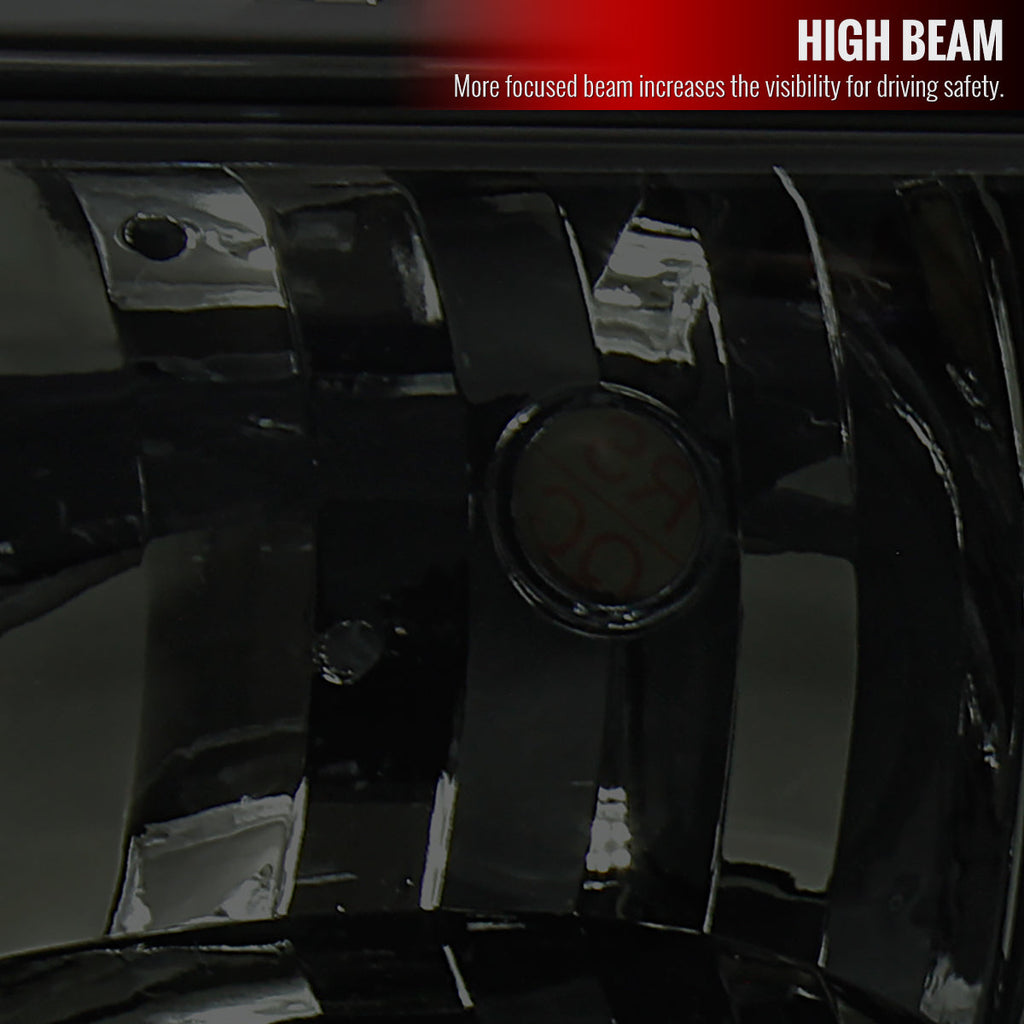 1998-2004 Chevrolet S10/Blazer Factory Style Headlights (Chrome Housing/Smoked Lens)