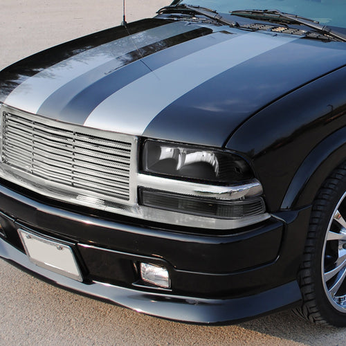 1998-2004 Chevrolet S10/Blazer Factory Style Headlights (Matte Black Housing/Clear Lens)