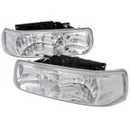 1999-2006 Chevrolet Silverado/Tahoe/Suburban Factory Style Headlights (Chrome Housing/Clear Lens)