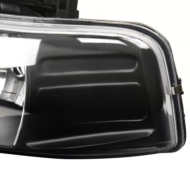 1999-2006 Chevrolet Silverado/Tahoe/Suburban Factory Style Headlights (Matte Black Housing/Clear Lens)