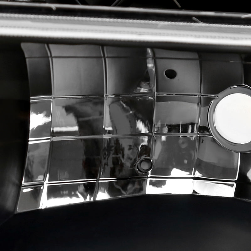 1999-2006 Chevrolet Silverado/Tahoe/Suburban Factory Style Headlights (Matte Black Housing/Clear Lens)
