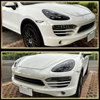 2011-2014 Porsche Cayenne 958.1 Matrix Style LED Porjector w/ LED DRL Headlights (Matte Black Housing / Glossy Black Accents / Clear Lens)
