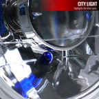 Universal 7" Round H4 Projector Headlights (Chrome Housing/Clear Lens)
