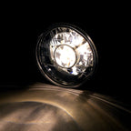 Universal 7" Round H4 Projector Headlights (Matte Black Housing/Clear Lens)
