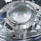 Universal 7" Round H4 Projector Headlights (Matte Black Housing/Clear Lens)