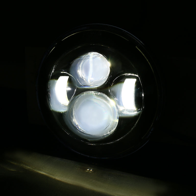 Universal 7" Cree LED Projector Headlight - 1PC (Matte Black Housing/Clear Lens)