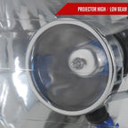 Universal 7"x6" H4 Projector Headlights (Chrome Housing/Clear Lens)