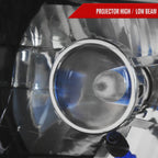Universal 7"x6" H4 Projector Headlights (Matte Black Housing/Clear Lens)