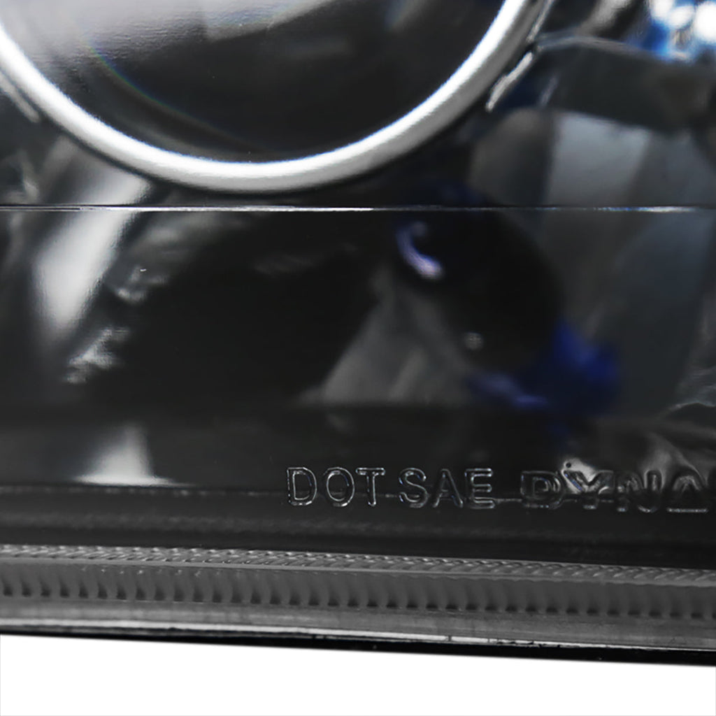 Universal 7"x6" H4 Projector Headlights (Matte Black Housing/Clear Lens)