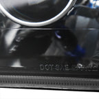 Universal 7"x6" H4 Projector Headlights (Matte Black Housing/Clear Lens)