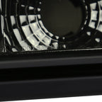 1997-2001 Jeep Cherokee Halo Projector Headlights w/ SMD LED Light Strip (Chrome Housing/Smoked Lens)