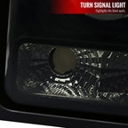 1997-2001 Jeep Cherokee Halo Projector Headlights w/ SMD LED Light Strip (Black Housing/Smoked Lens)