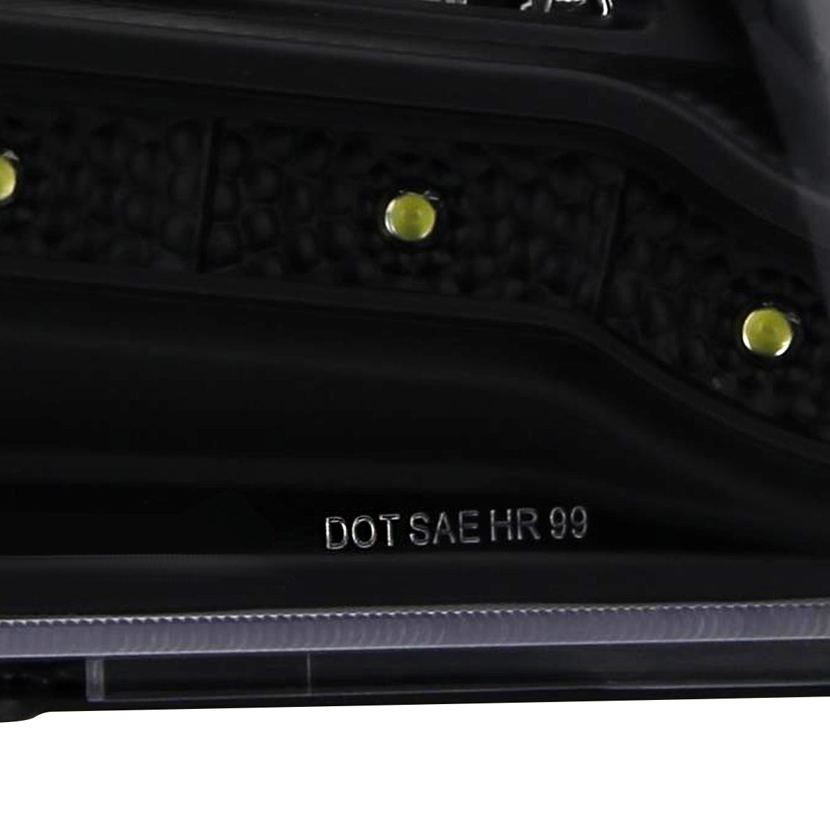 1999-2004 Ford F-250/F-350/F-450/F-550/Excursion Projector Headlights w/ SMD LED Light Strip (Matte Black Housing/Clear Lens)